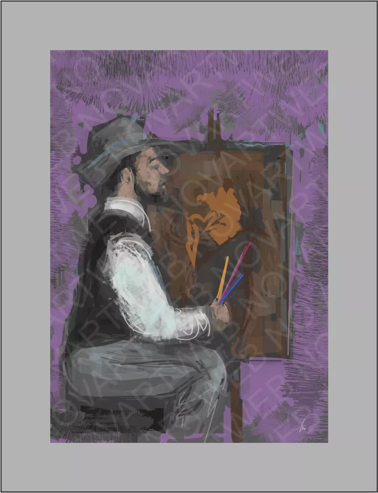 «SUEÑOS Y REALIDAD» - En esta obra aparece Toulouse-Lautrec, el pintor bohemio, se sumerge en su proceso creativo, dejándose llevar por la pasión que impulsa su pincel en un ambiente melancólico.