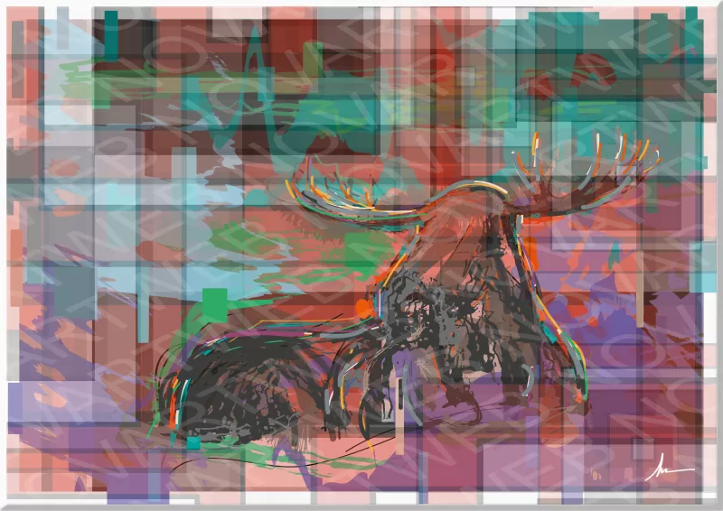 "CANADIAN SOUL" captures the fusion between nature and imagination, reminding us that in our diversity we are part of a universal tapestry. This ethereal background, like a dream in motion, intertwines in a dance of soft colors that reflect human emotions, creating a link between the animal world and the spiritual realm. 