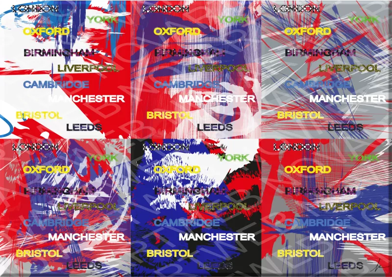 Obra de arte titulada 'ENGLISH CITIES (2)', que demuestra el poder del arte para transformar nuestras vidas, ofreciendo nuevas formas de comprender el mundo que nos rodea. Es una invitación a descubrir nuevas perspectivas y horizontes en la creación artística.