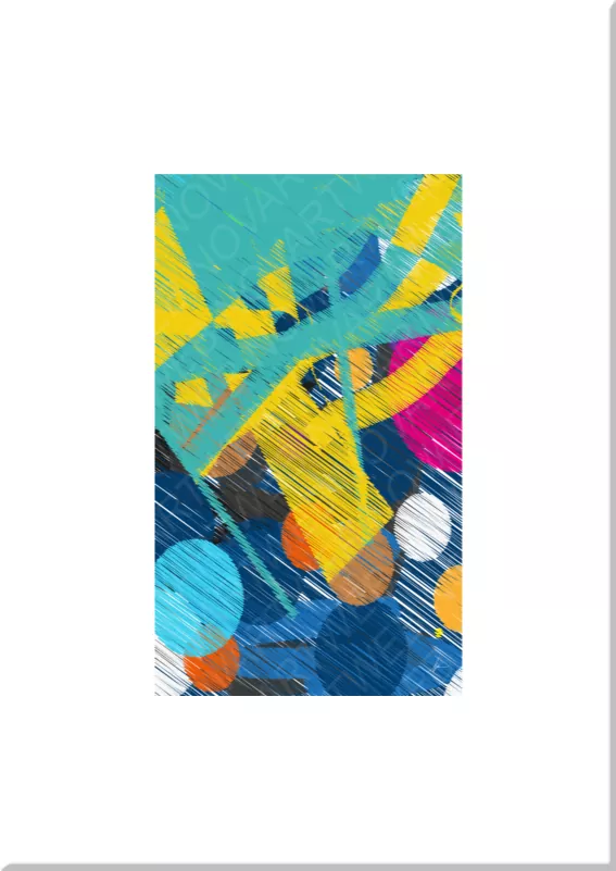 Innocence in Abstract Art: Discover a work where delicate colors reveal the purity and truth of innocence, creating an intimate and moving space.
