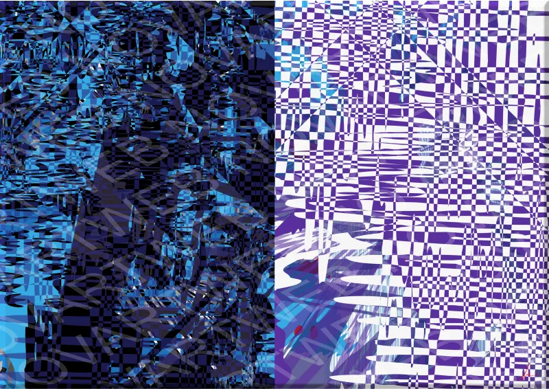 «NOCHE Y DÍA»: Dos mundos conectados en una experiencia abstracta. Vibrantes colores se fusionan en una relajante armonía, sumergiéndote en una paz interior. Descubre estos contrastes en una obra única.