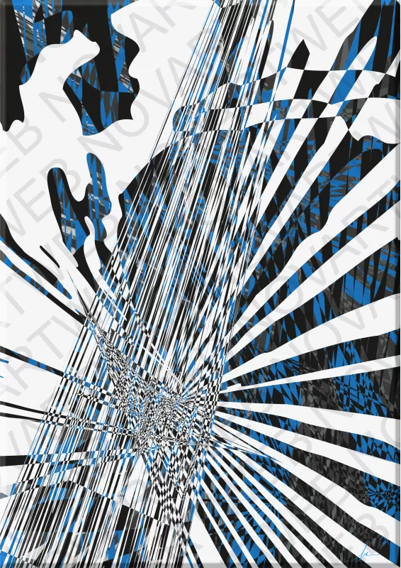 "PARADIGMA" seeks to capture the essence of conceptual transformation, where the boundaries of the known are expanded. Colors merge and overlap, reminding us that in every change there is an opportunity for innovation. The work becomes a visual metaphor for how paradigms evolve, weaving a tapestry of interwoven concepts.