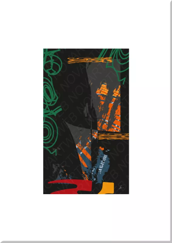 Rebelliousness in Abstract Art: Explore a work that defies conventions and redefines expressions, capturing the essence of rebelliousness at its best.