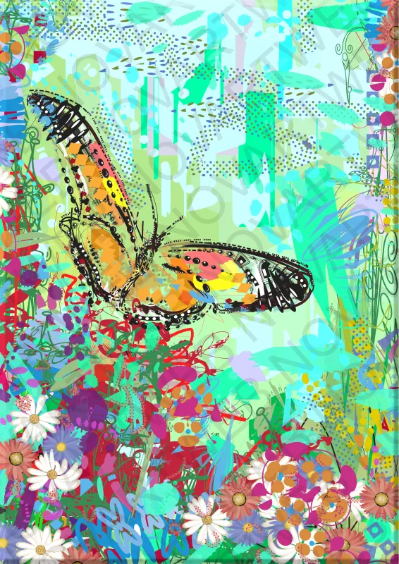 REBIRTH: Image of a butterfly at rest, representing an introspective pause and rebirth into new possibilities.