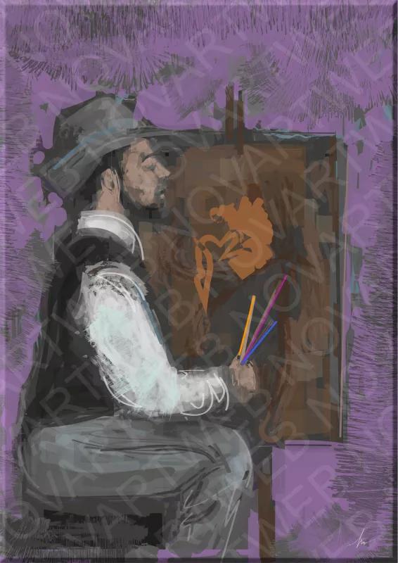 «SUEÑOS Y REALIDAD» - En esta obra aparece Toulouse-Lautrec, el pintor bohemio, se sumerge en su proceso creativo, dejándose llevar por la pasión que impulsa su pincel en un ambiente melancólico.