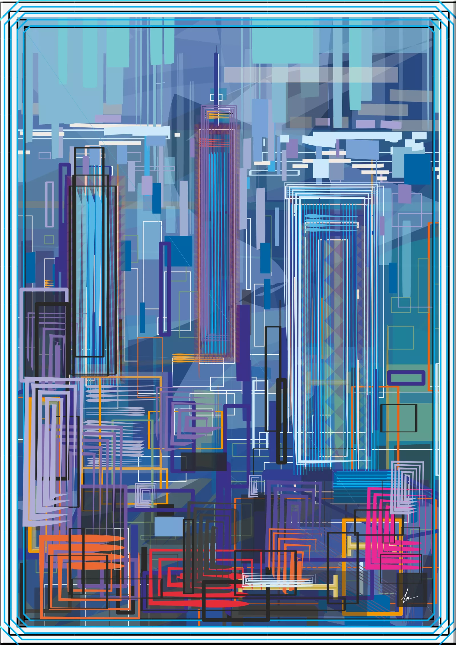 Obra en lienzo Bajo el hechizo — edición única 1/1