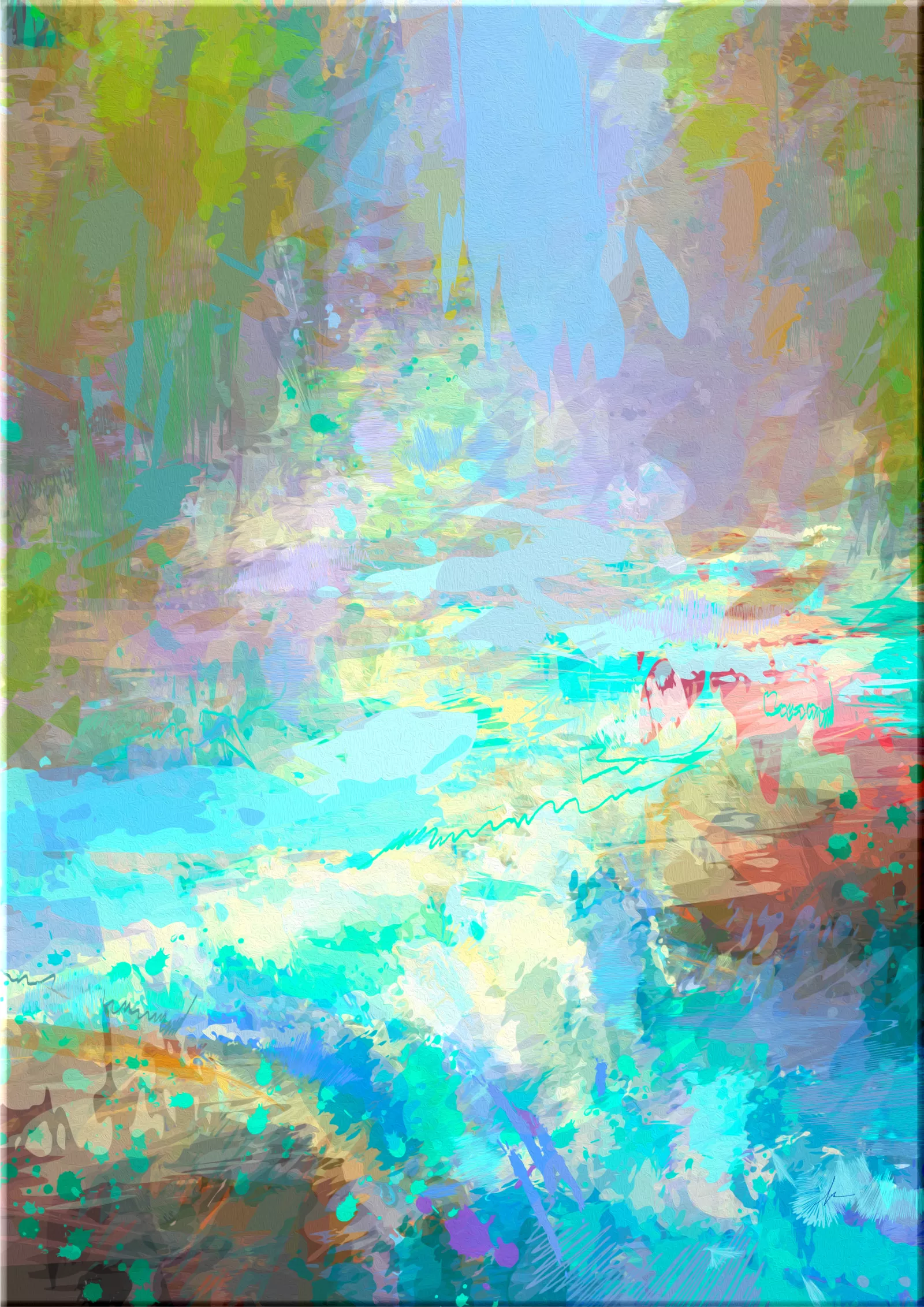 Nature on canvas: Fantasy of light